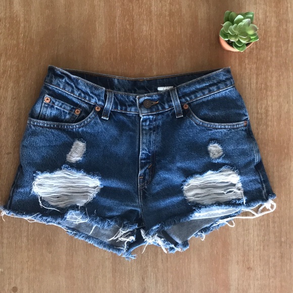 Levi's Pants - Distressed Levi shorts